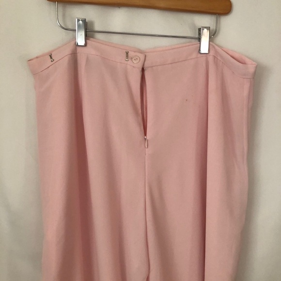 COPY - Womens Pink Sheer with Liner Wide Pants. Size 18 - Picture 5 of 8